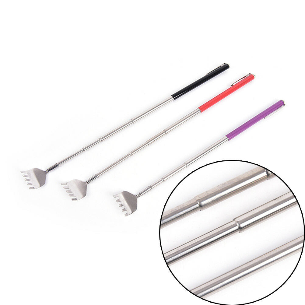 New Metal Stainless Steel Back Scratcher Telescopic Extendable Claw Extend.l8