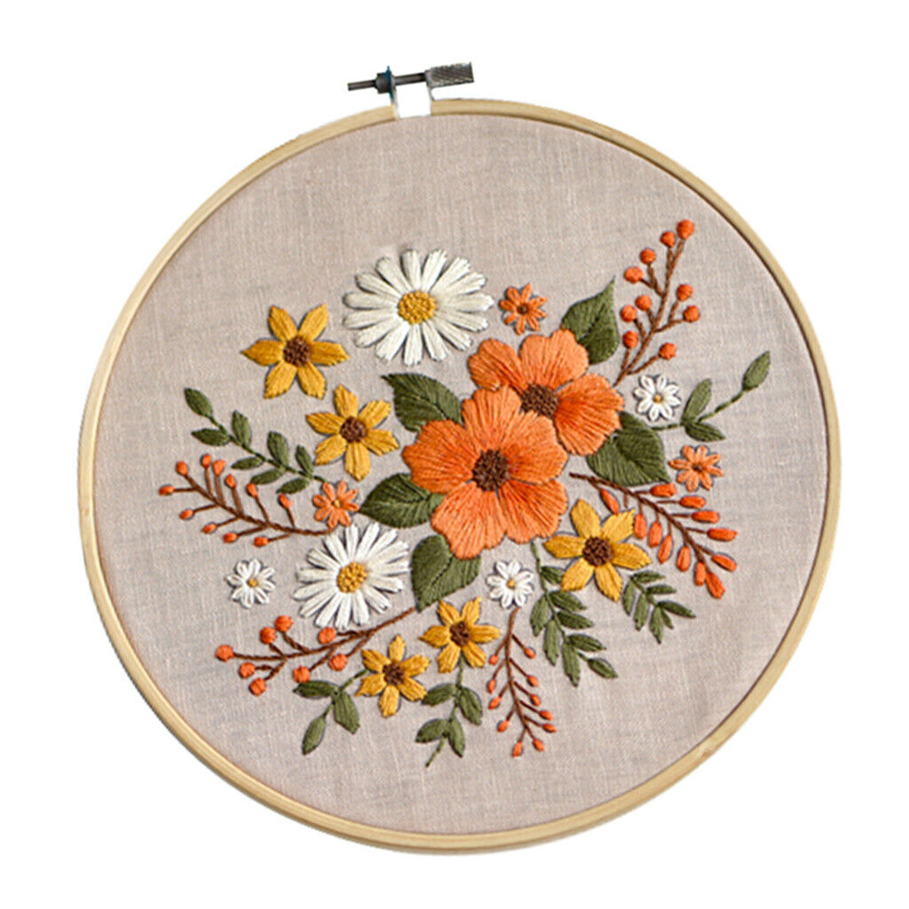 Pre-printed Cross Stitch Kit Home DIY Threads Sewing Art Making Kids Unisex
