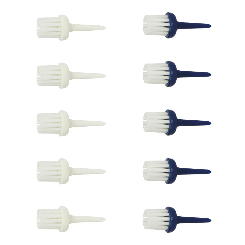 10pcs Pro Golf Brush Tees Driver Training Supplies Golf Brushes Tees 52mm