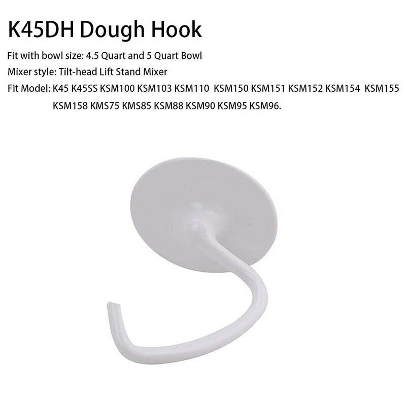 K45DH Dough Hook K45B Coated Flat Beater K45WW Wire Whip Fit for Stand MixerY3S8