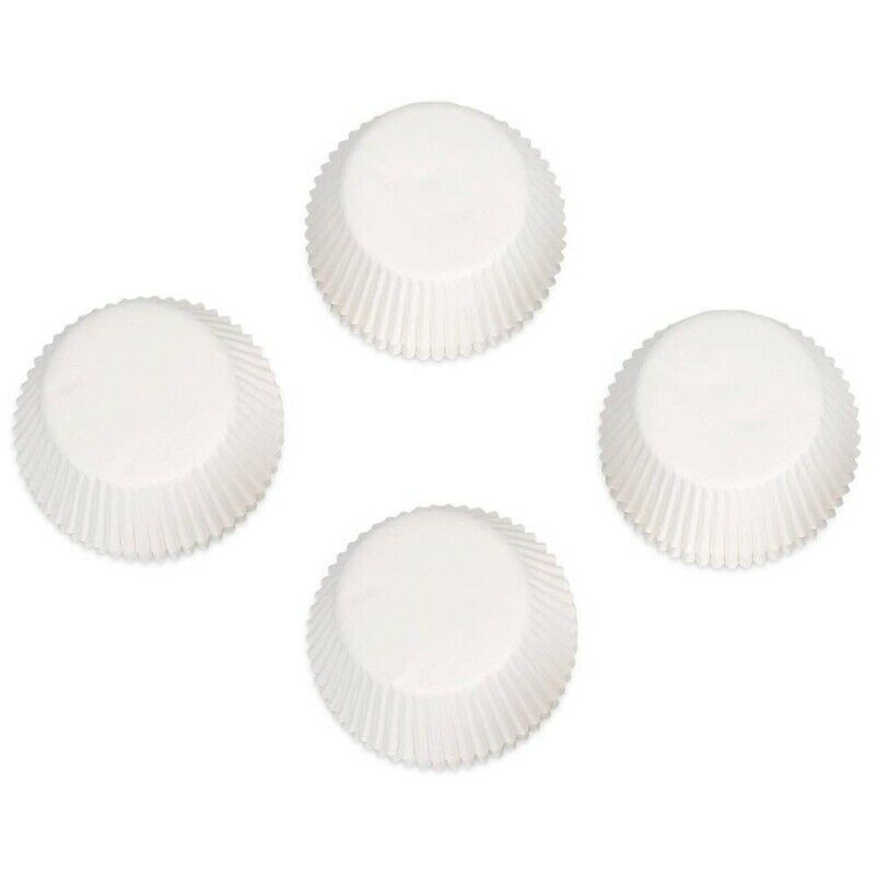White Standard Cupcake Liners Greaseproof Paper Muffin Baking Cups 400 Pcs B4YY3
