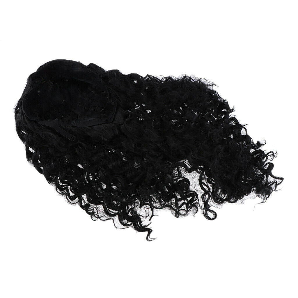 Long Curly Wigs for Black Women 25.6'' Afro Wig High Density Natural Look Black