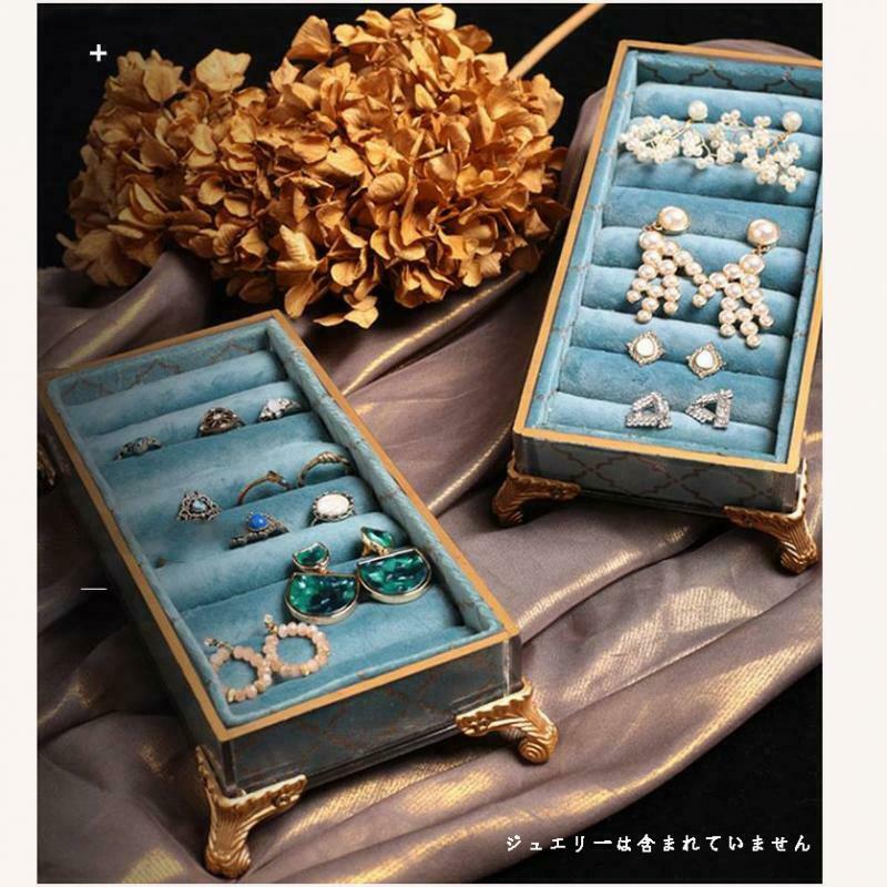 Multifunctions Jewelry Storage Cufflinks  Necklace Tray Organizer - Velvet