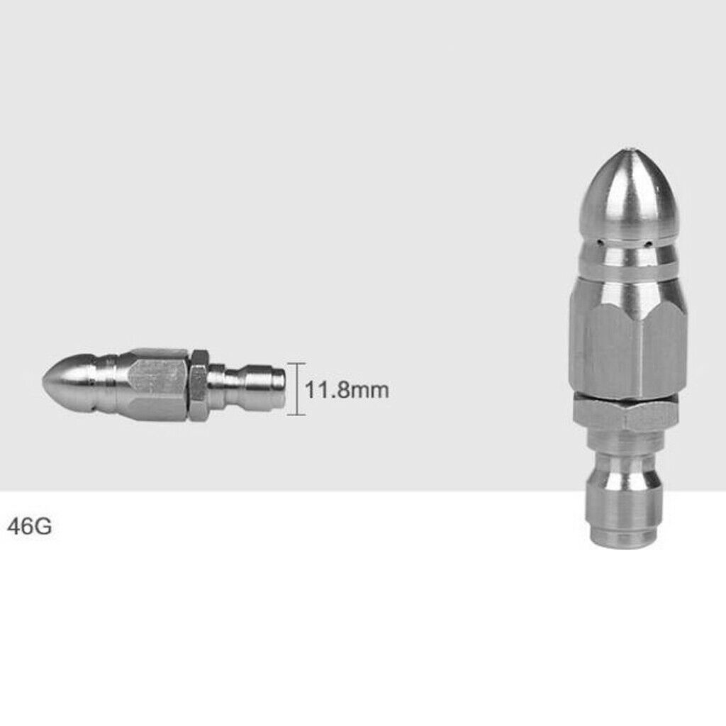 2X 1/4'' Jetter Rotary Nozzle Pressure Washer Drain Sewer Cleaning Pipe Part
