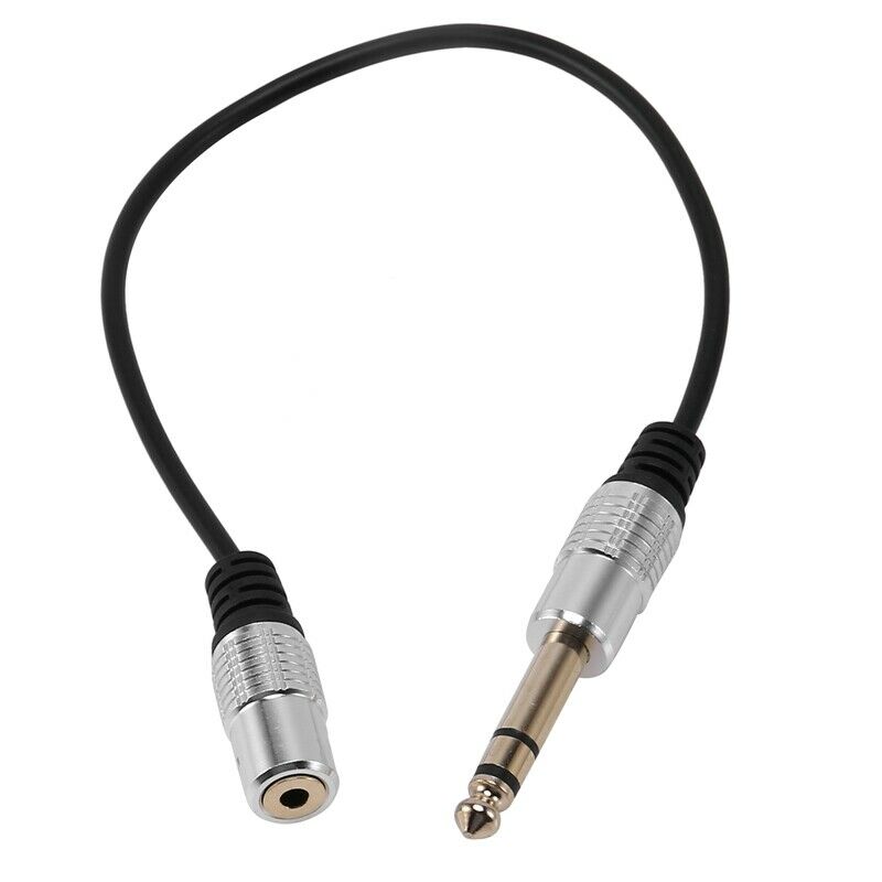 1/4 inch to 3.5mm Stereo Adapter Cable 6.35mm TRS Male to 3.5mm Female Q Inch G1