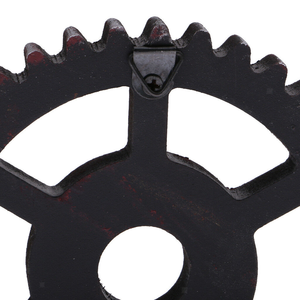 12cm Industrial Wood Wooden Gear Home Bar Cafe Wall Hanging Decoration #C
