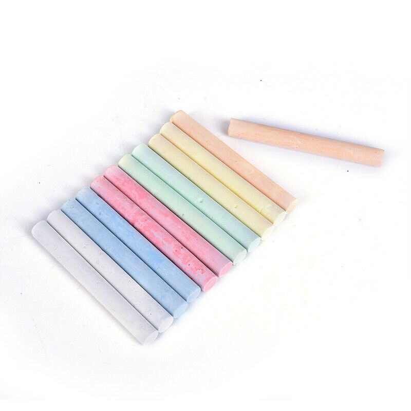 12 pc/Lot Dustless Chalk Pen Drawing Chalks For Blackboard Accessori.l8