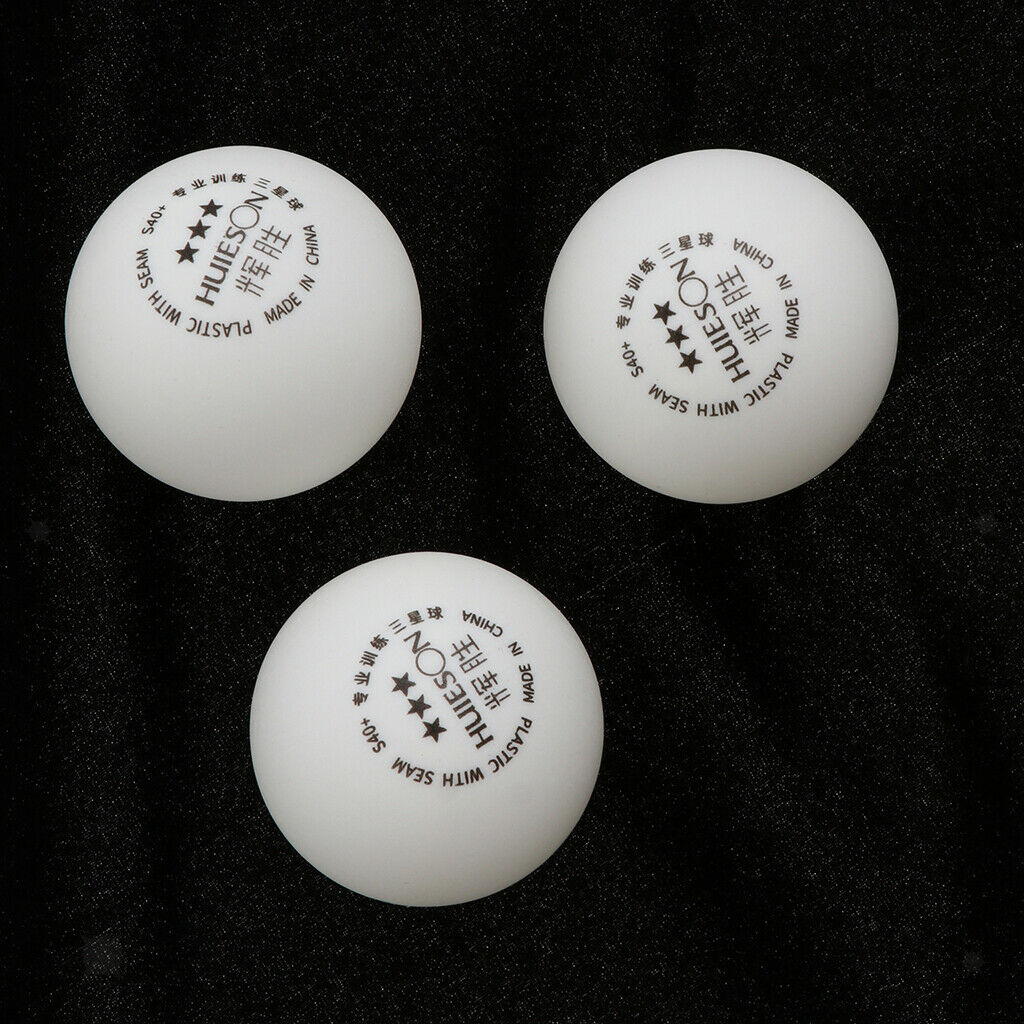 3 Count   Durable 40mm Table Tennis Balls Official Ball White