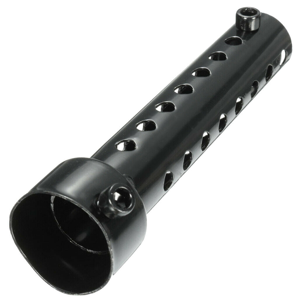 2Pieces Universal Motorcycle Exhaust Pipe  Baffle  Black 35mm
