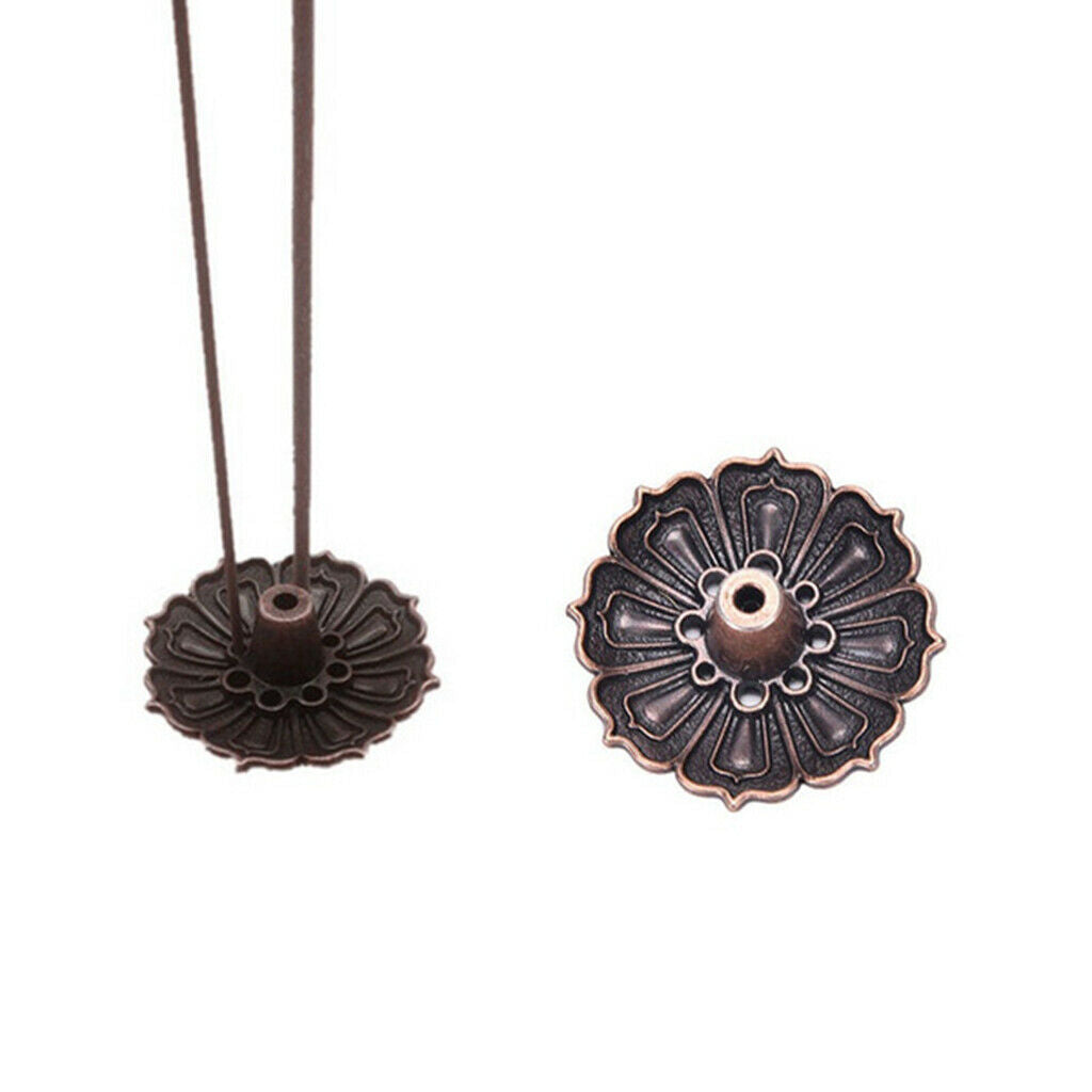 Lotus Incense Holder with Ash Catcher for Cone & Stick Spa Home Fragrances