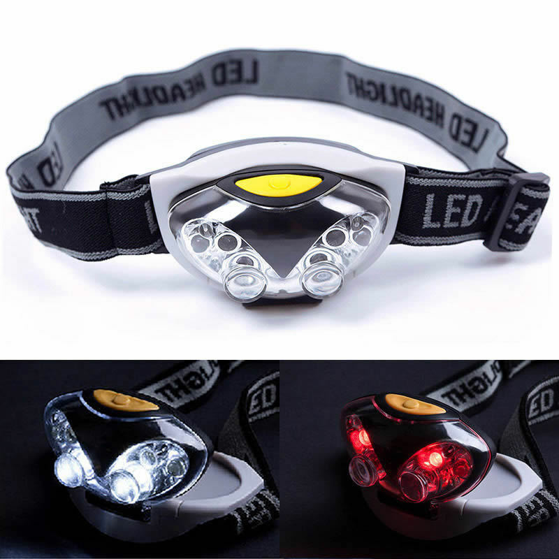 3 Modes Bright 6 LED Head Lamp Light Torch Headlamp Headlight  .Z2lo SJ
