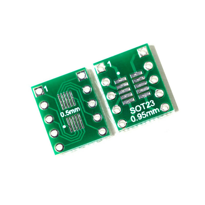 10PCS SOT23 MSOP10 SMD to DIP10 Adapter PCB Board Convertor Double Sides M