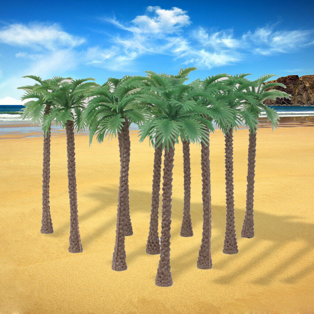 Set / 20pcs 1/65 And 1/100 Scale Coconut Palm Models