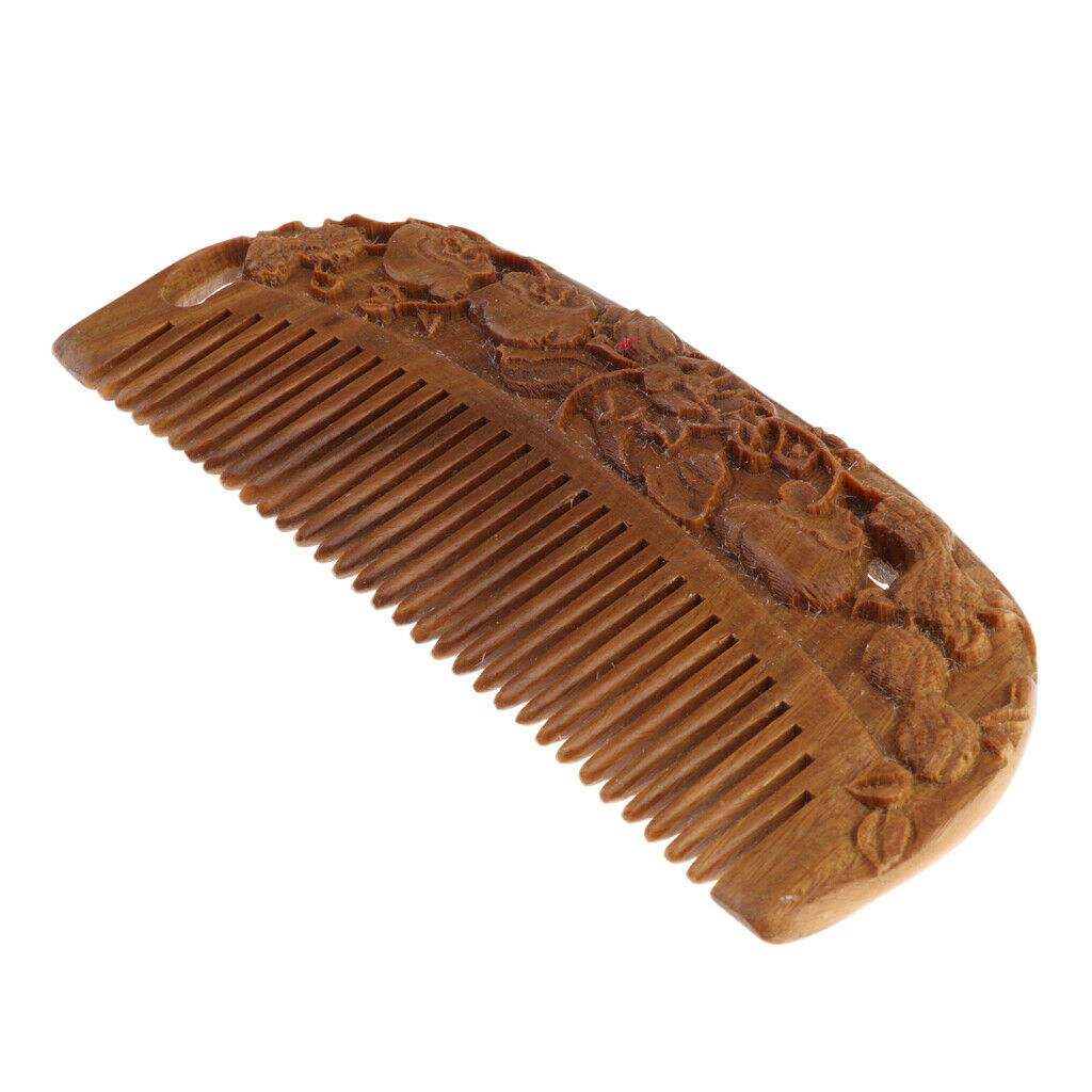 Handmade Sandalwood Comb Pocket Wooden Hair Brush for Men Women Kids L13-3