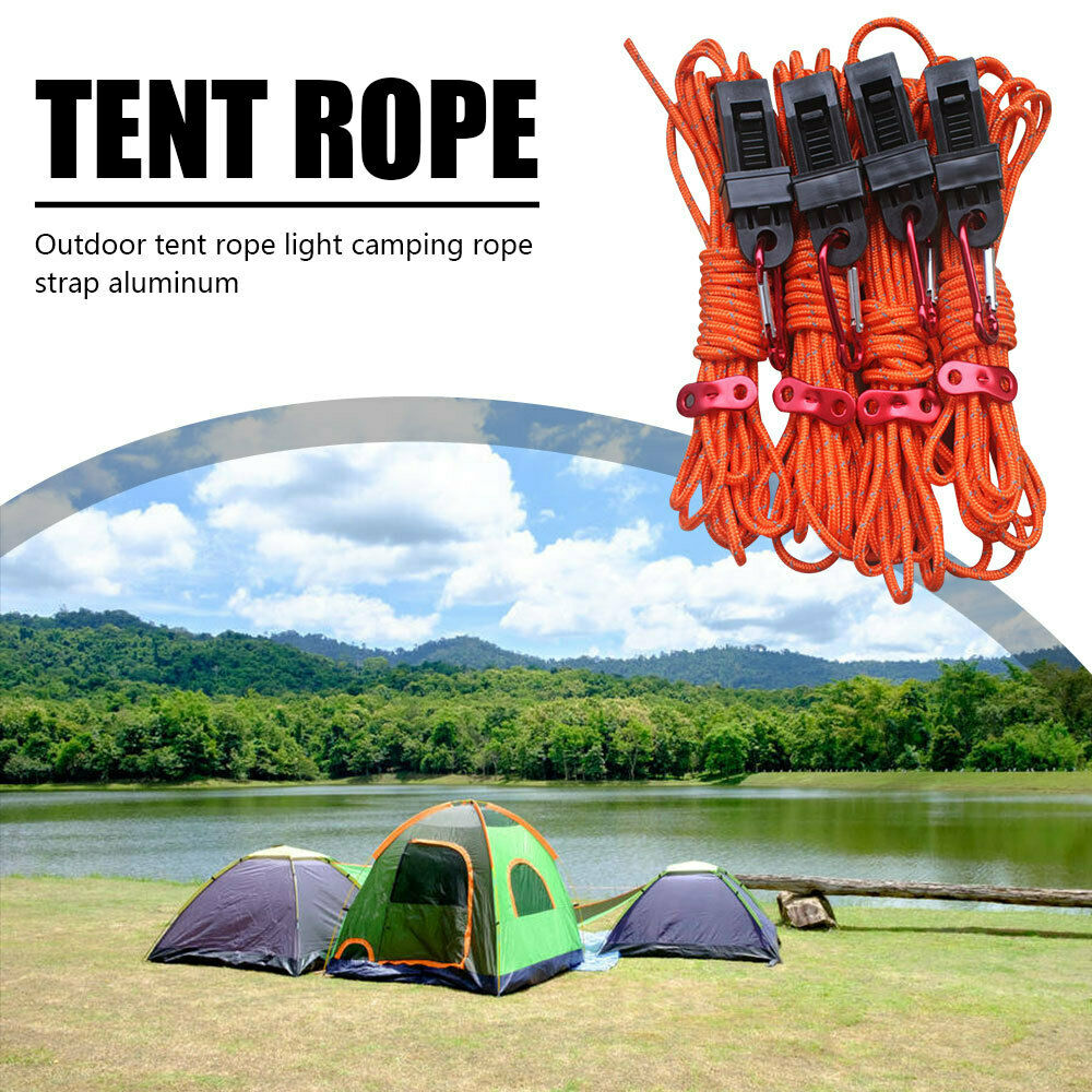 Outdoor Tent Cord Lightweight Camping Rope with Guylines Hiking Backpacking LIN