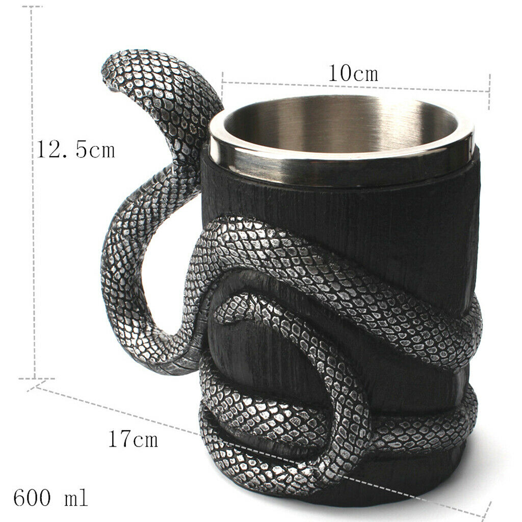 Wood Stainless Steel Cup Wine Simulation Goblet 600 ml for Home Home Decor