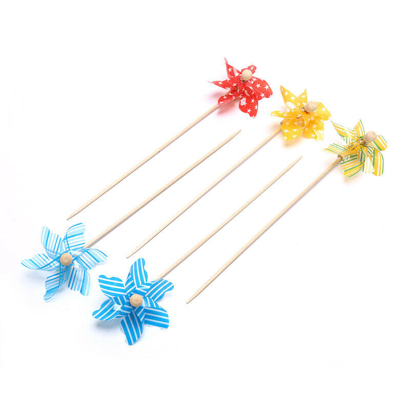 Mini Windmill Wind Spinner Home Garden Yard Decoration Kids Children To.l8