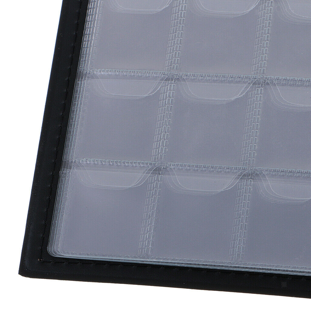 250 Coin Collection Holder Storage Money  Pockets Album Book Gift Brown
