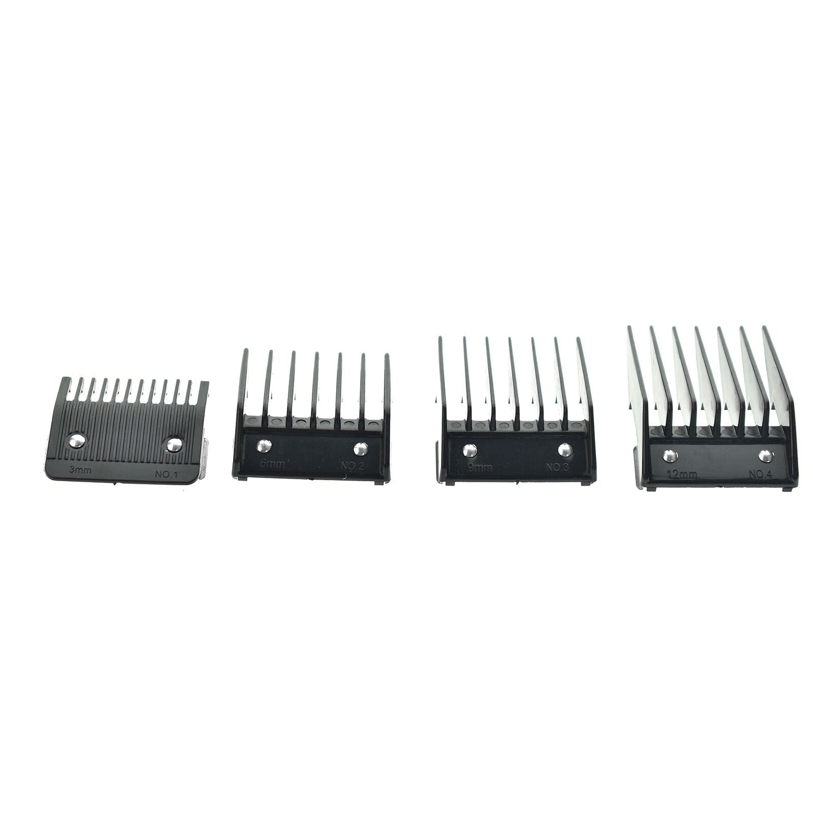 4pcs Metal backed Clipper Attachment Combs Set for Wahl Cutting Guide Comb New