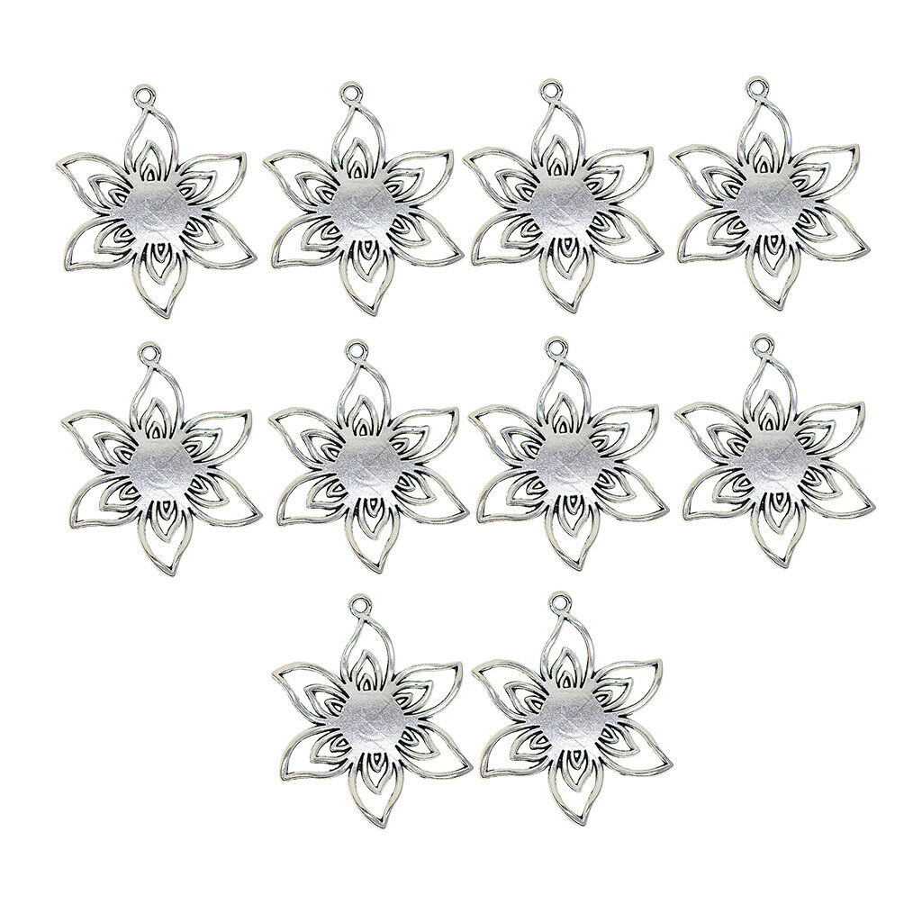 10pcs10mm Bezel Pendants Blanks Base Settings Tray Jewelry Making Findings