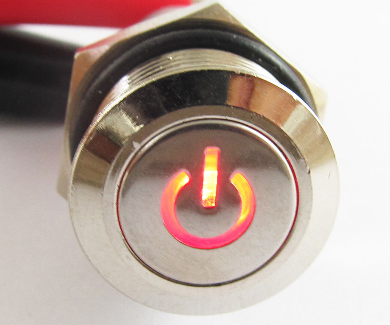 10x Metal Red Led Push Button Momentary Waterproof Resetable Switch 16mm QN16-C5