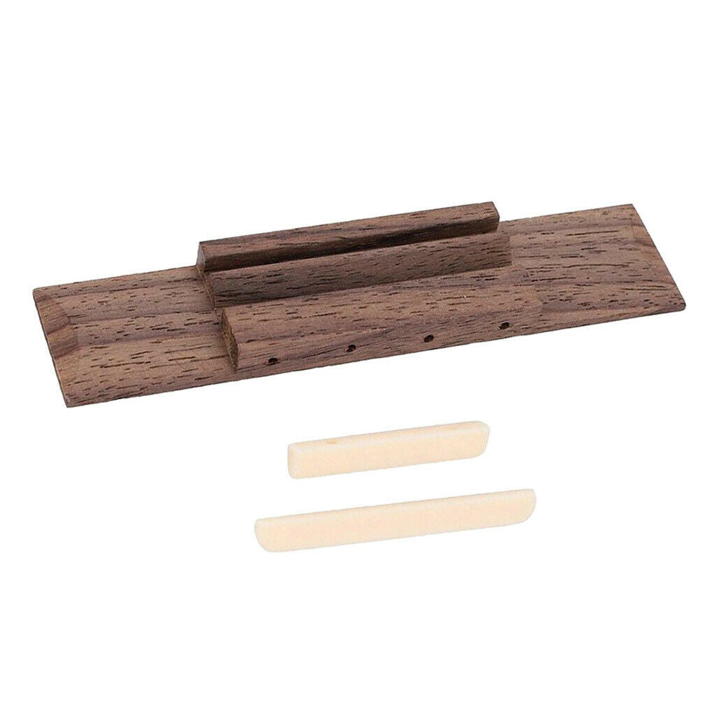 Ukulele Rosewood Bridge Saddle Saddle Nut For Hawaii Guitar Replacement
