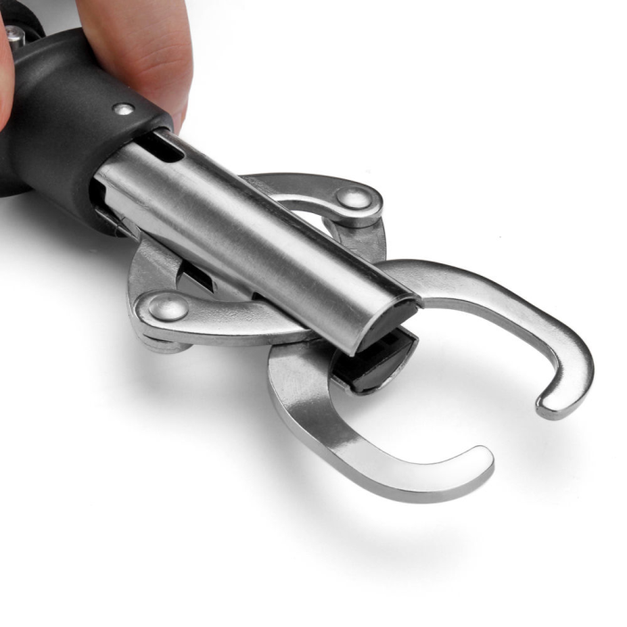 Portable Fish Fishing Lip Grip Gripper Hanging Scale Stainless &Sponge with 15kg