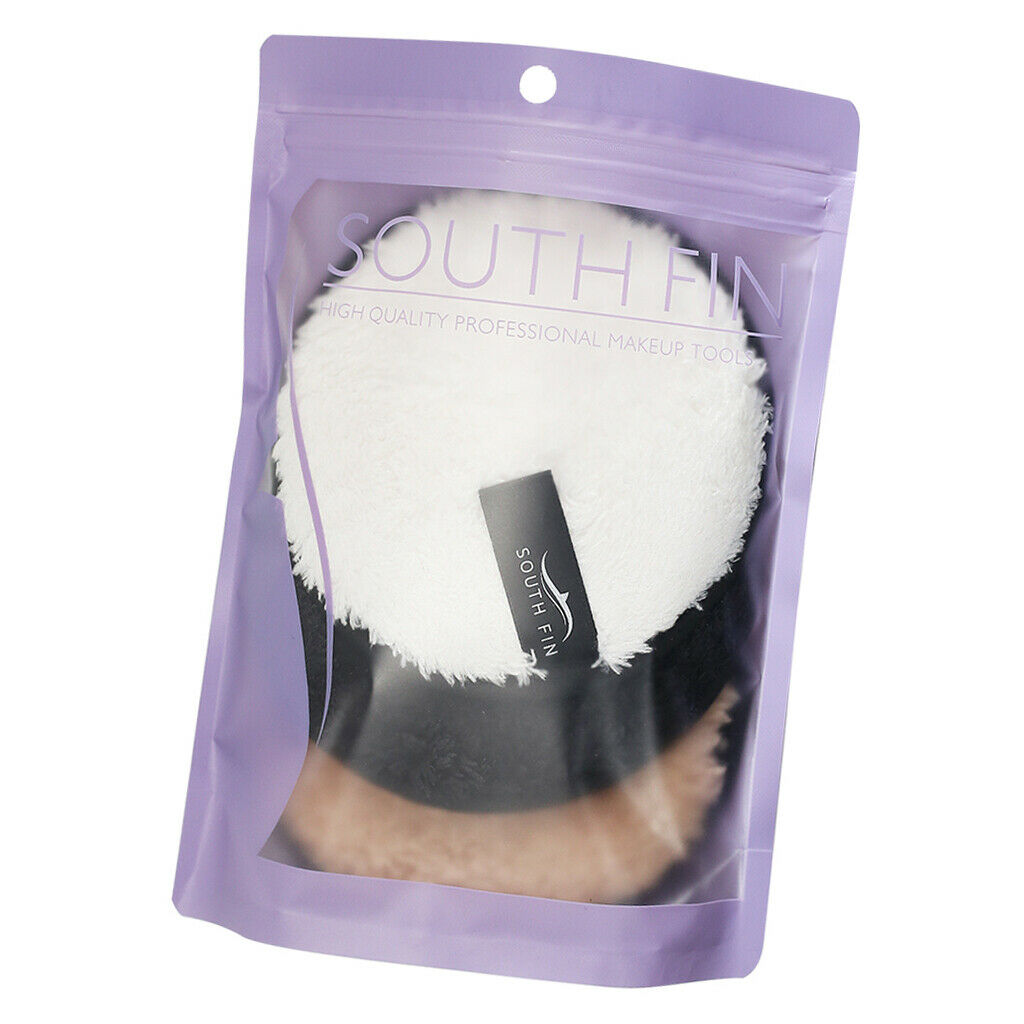 6 Pieces 11.5cm Round Facial Washing Makeup Remover Pads Face Cleaning Sponge