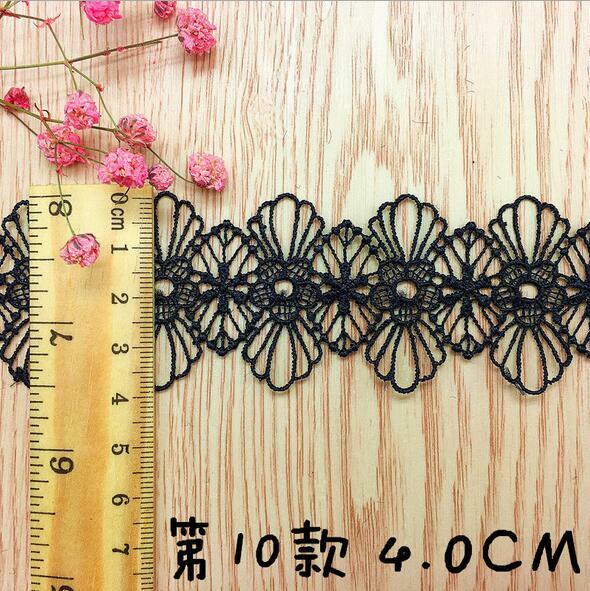 5 Yards（5pcs）flowers embroidery lace DIY choker Clothing sewing accessories