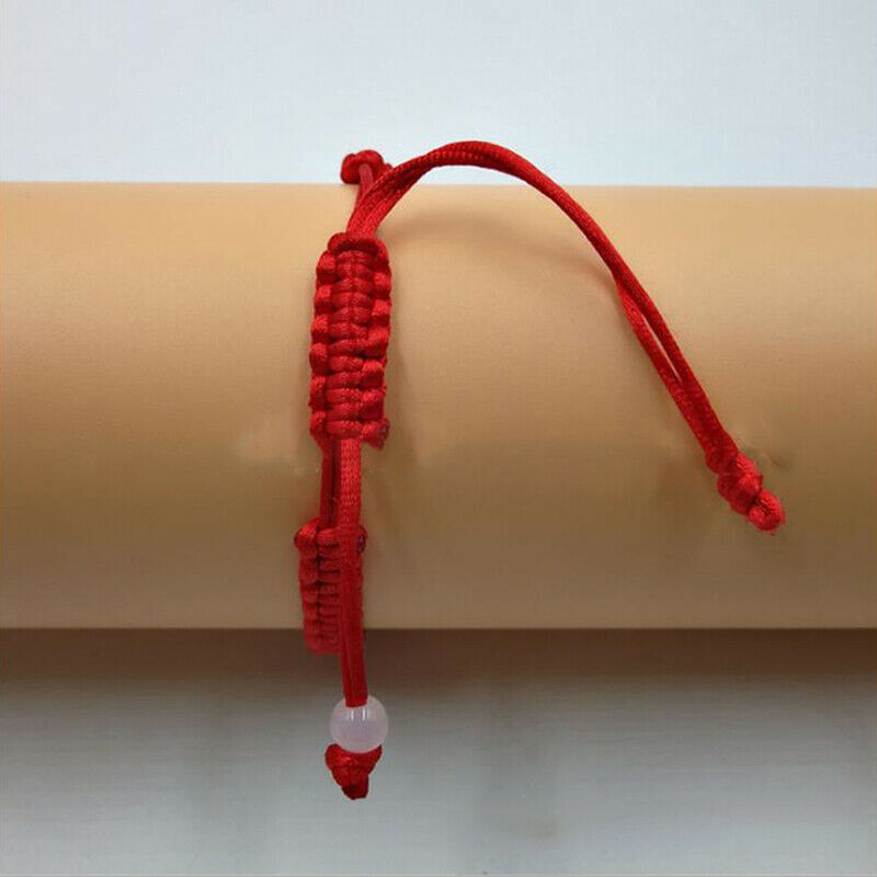Chinese Feng Shui Wealth Lucky Copper Coin Pendant Red String Bracelets JeweBDD