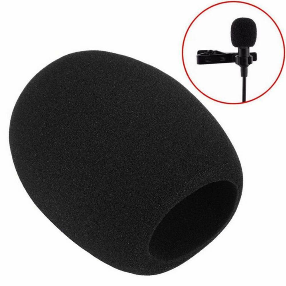10x Microphone Headset Grill Windscreen Sponge Foam Black Mic Cover Sets