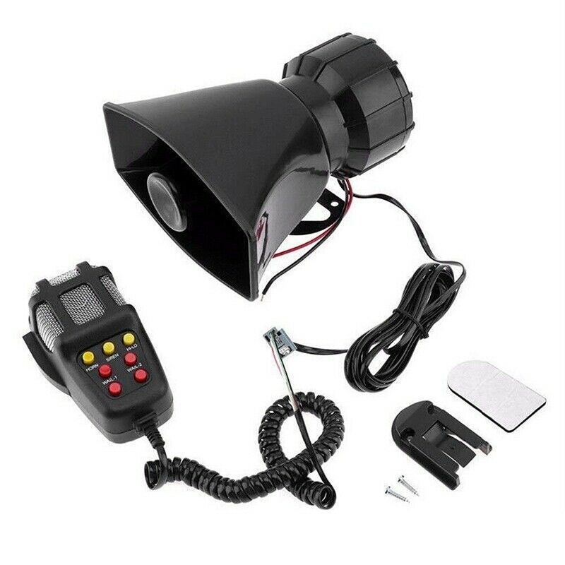 Universal Motorcycle Car Alarm Sound 7 Tone Horn 12V 100W Police Siren Horn LoN6