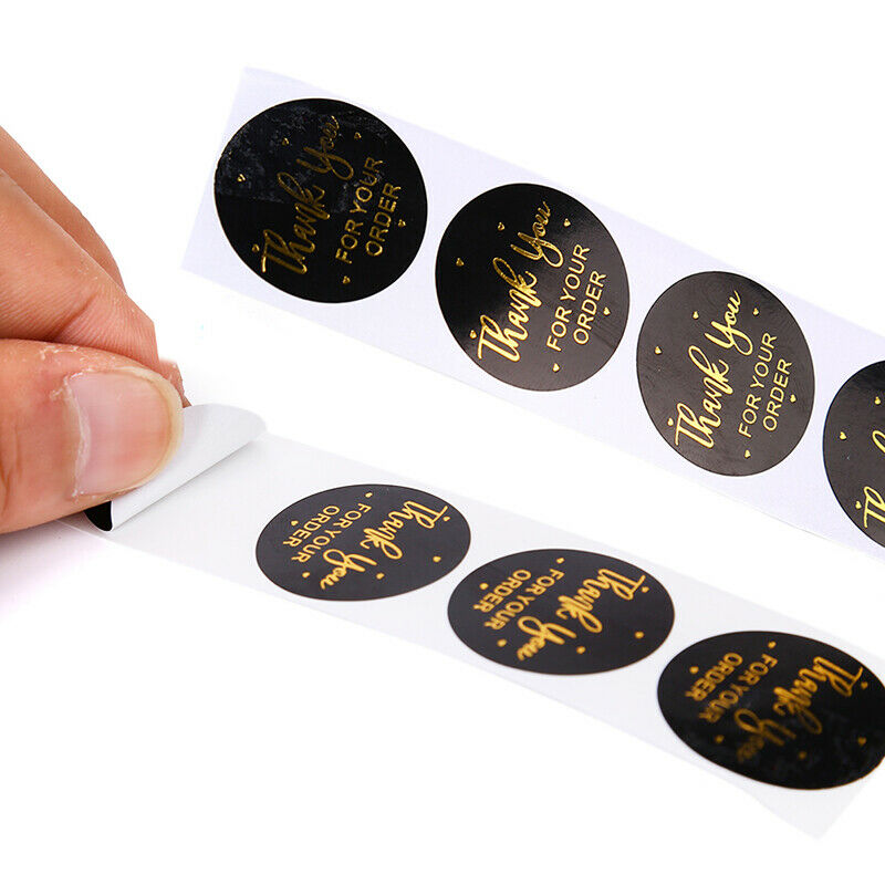 500pcs Round Thank You for Your Order Stickers Seal Labels Handmade Stick.l8