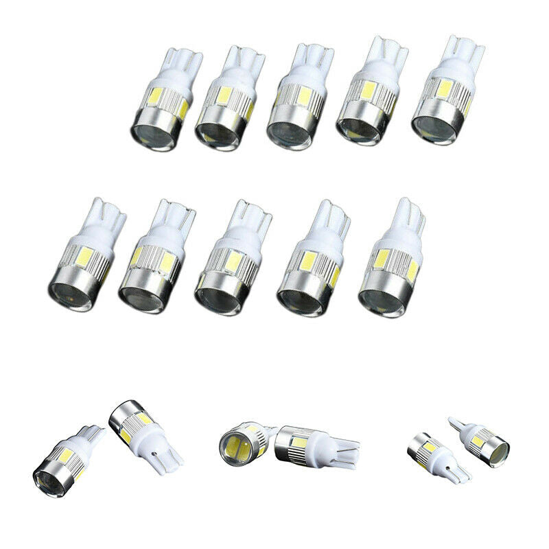 10X White High Power 3W LED Lights Show Wide Light T10 5630 6SMD Bulb Lam.l8