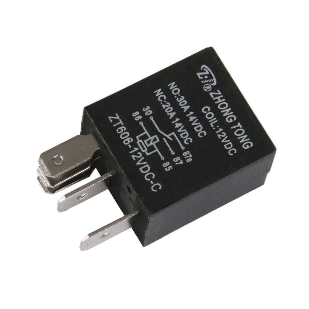 ZT606-12V-C-R DC 12V 20A/30A AMP SPDT Relay Relays 5 Pins for Car Truck Vehicles