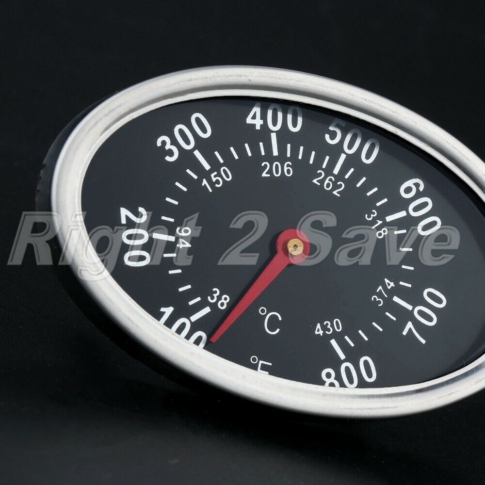 3 inch Dial Face Outdoor Barbecue BBQ Smoker Grill Thermometer Temperature Gauge