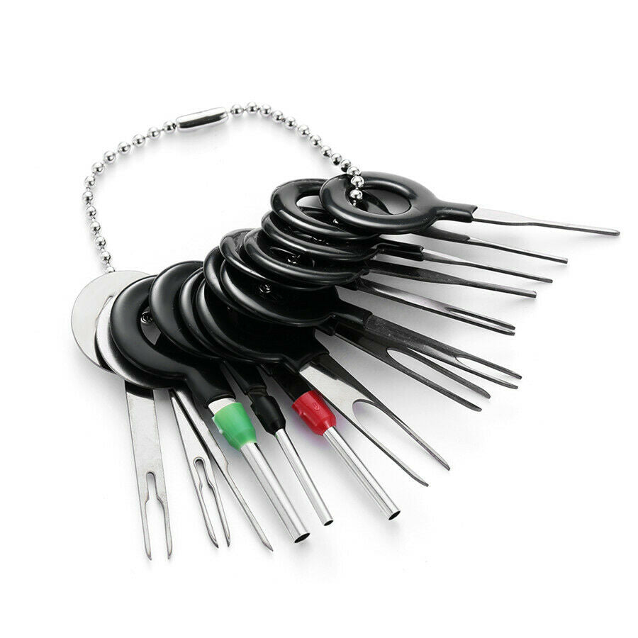 14Pcs Universal Car Wiring Connector Pin Extractor Puller Terminal Removal Tools