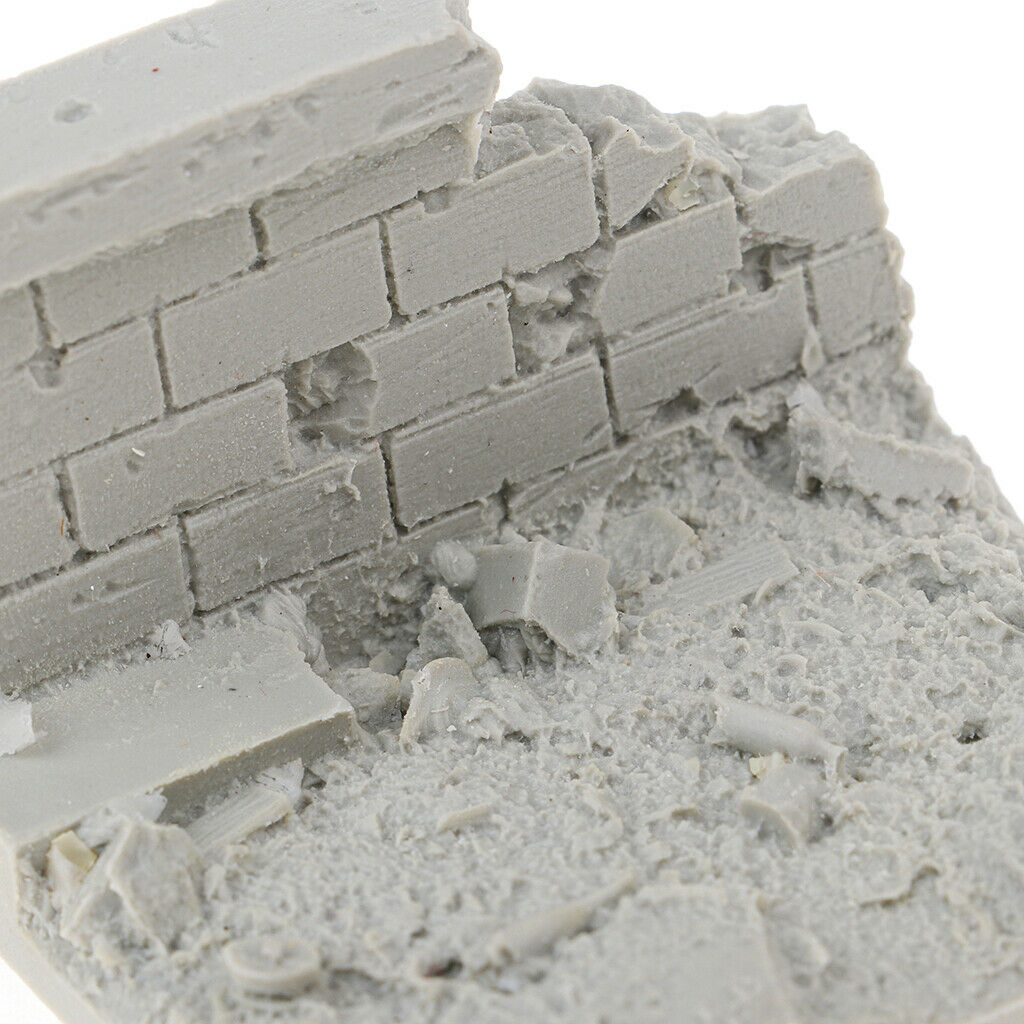 1/35 Scale Soldier War Battlefield Ruins Wall Minaiture for Sand Table Building