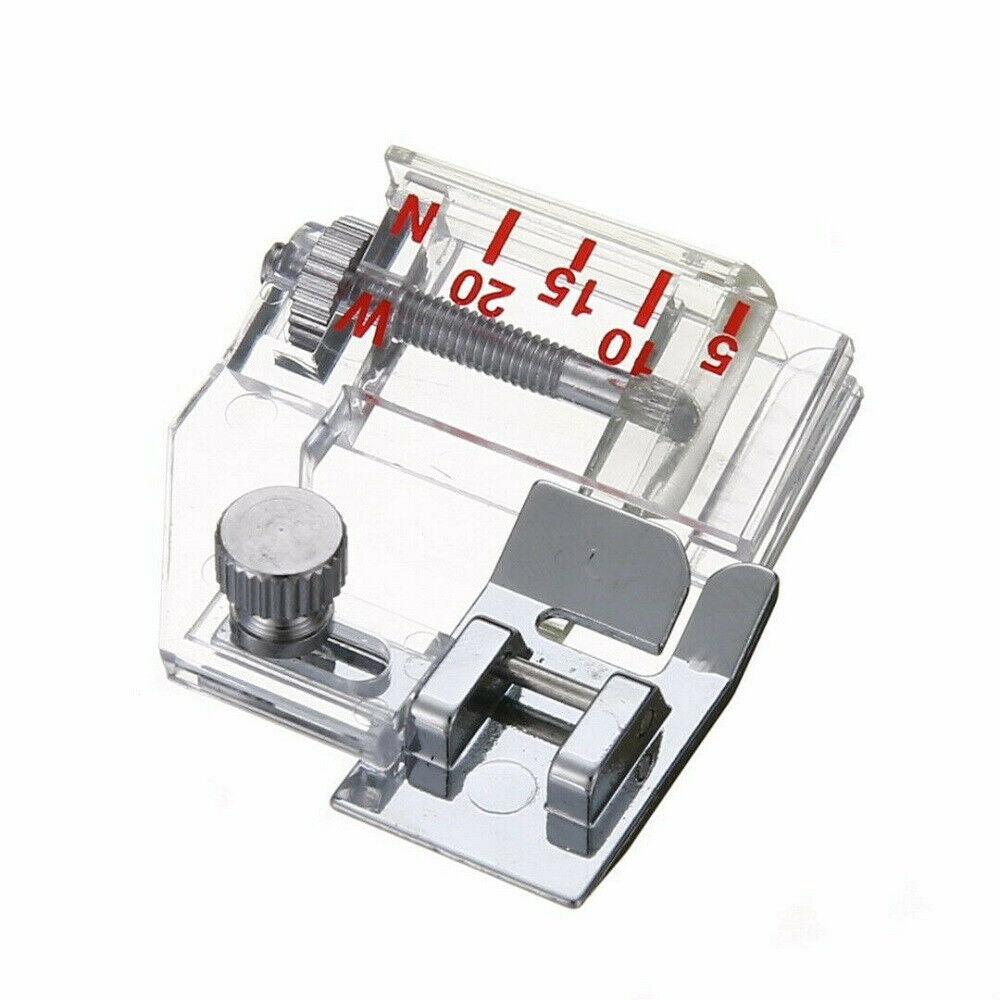 Bias Tape Feet Binding Presser Foot Adjustable For Brother Janome Sewing UK