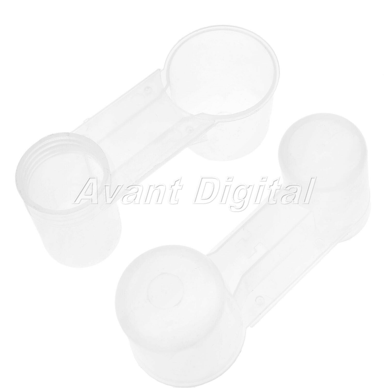 Clear White Plastic Bird Feeder Drinker Bottle Cup Water Bottle for Pigeon Dove