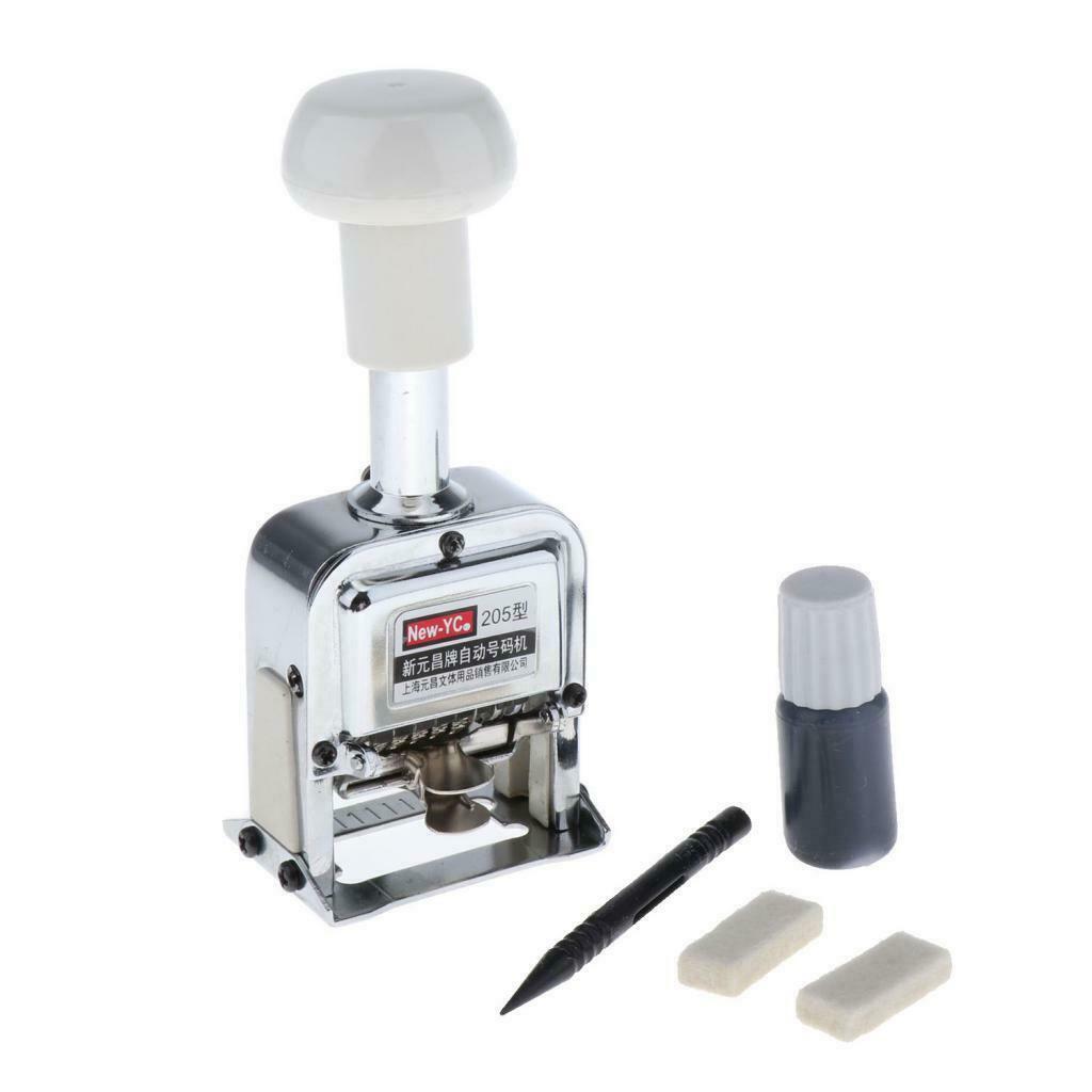 0.19 x 0.1" 5-Position Automatic Numbering Machine Roller Digital Graffiti Stamp