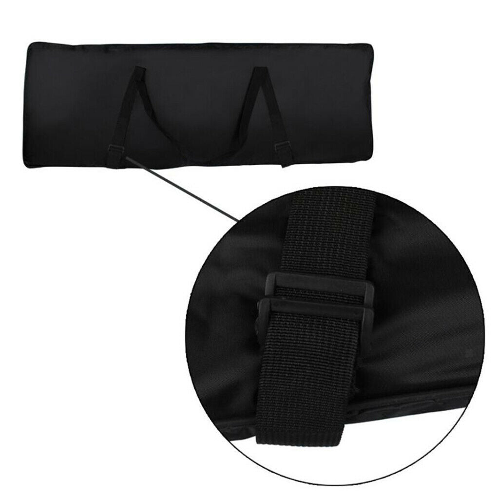 1pc 76 Key Piano Keyboard Gig Bag Oxford Cloth w/ Strap Beginner Gift Black