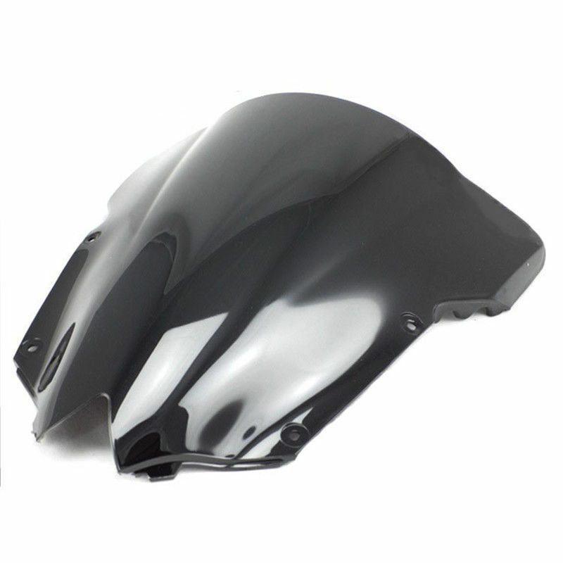 Black Double Bubble Windshield  for Yamaha 2008-2016 YZF600 R6 YZF 600 2010