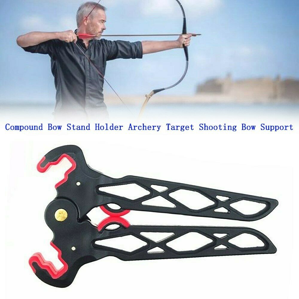 Long Compound Bow Stand Holder Kick Legs Archery Target Shooting Bow Support FP6