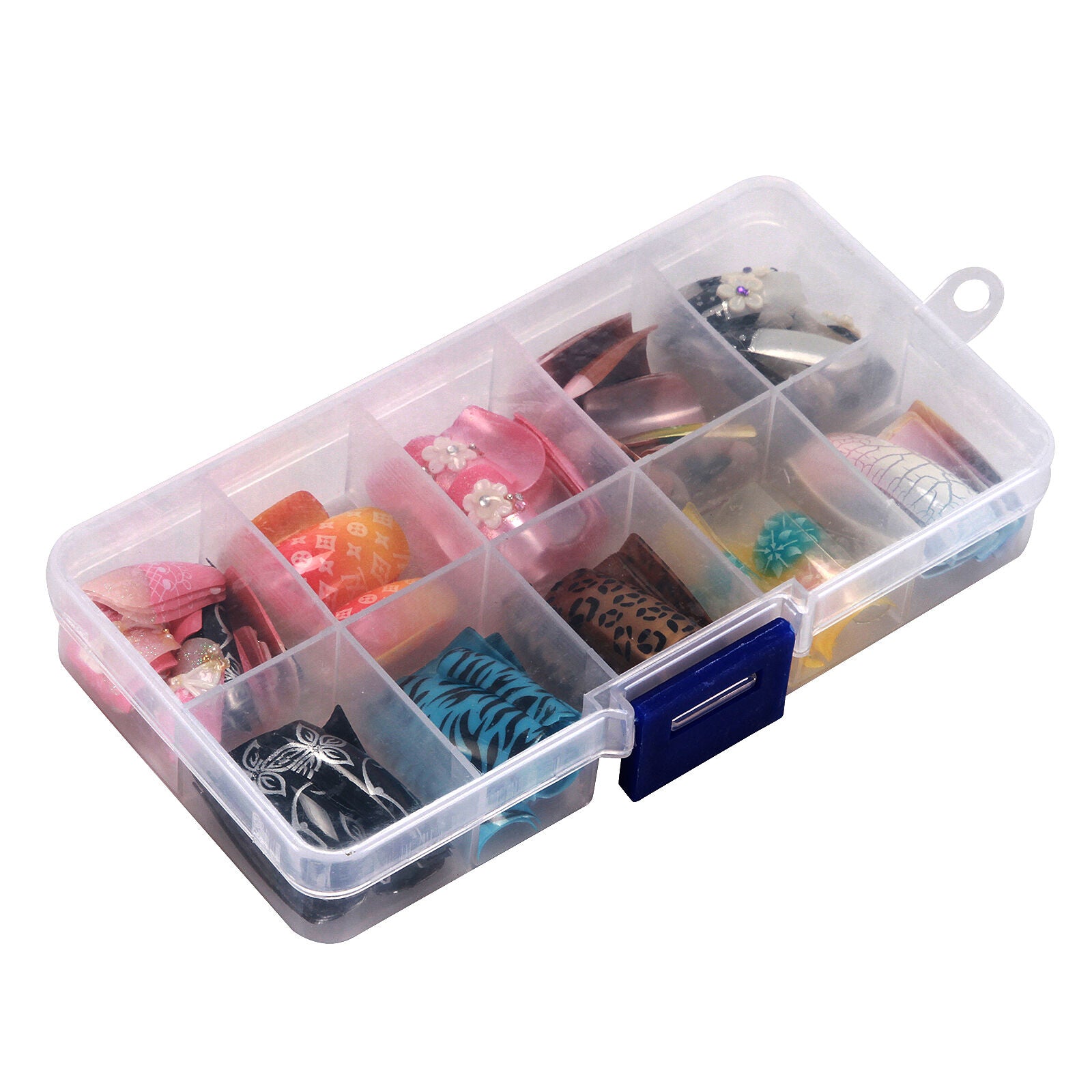 100pcs/Box False Acrylic Gel French Nail Art Tips Salon Random Color
