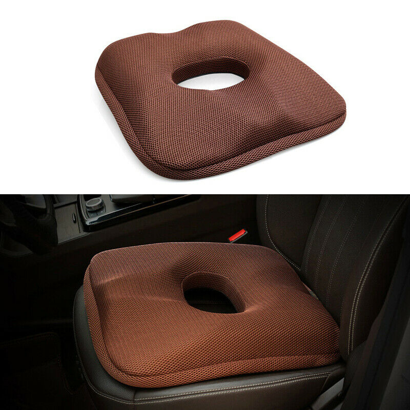 1x Cooling Gel Seat Cushion Memory Foam Coccyx Car Plane & Home Office Chair Pad