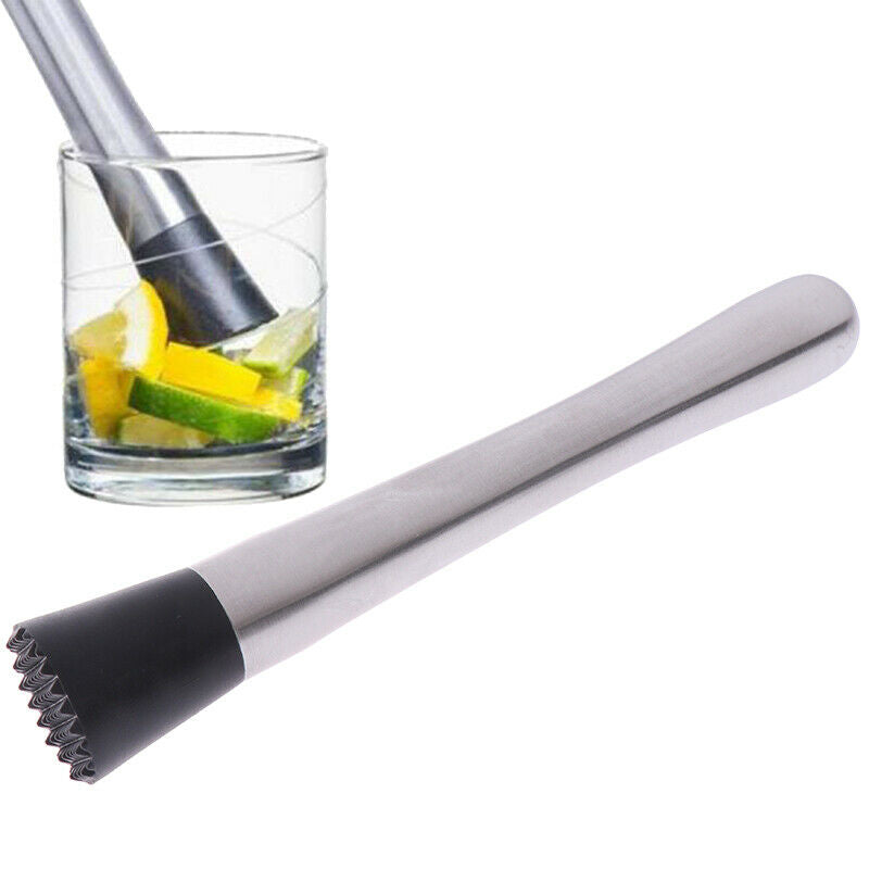 Muddler Cocktail Head DIY Stainless Steel Bar Mixer Cocktail Drink Kitche.l8