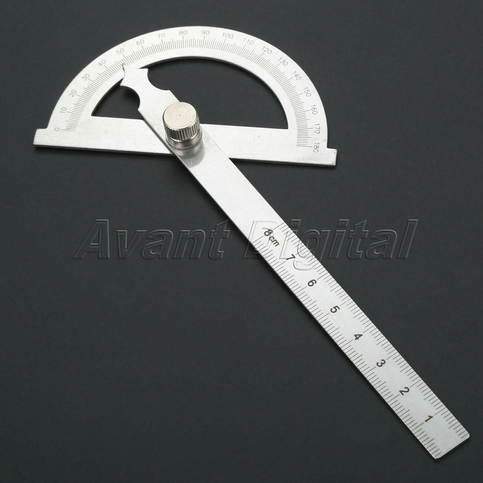 Stainless Steel Protractor Ruler 180 Degrees Angle Finder Measure Tool 80 *120mm