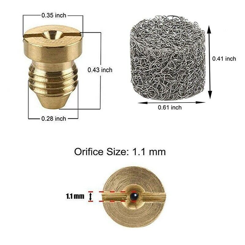 Foam Cannon Orifice Tips Nozzle For Snow Foam Lance 3000 Psi 1.10Mm Orifice ScJ9