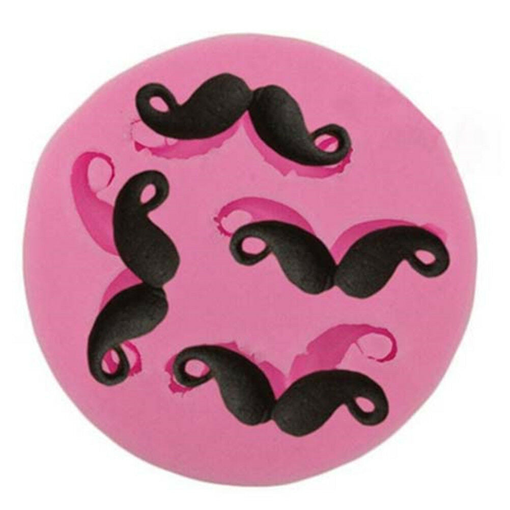 Mustache Cake Molds Fondant Chocolate Silicone Mold Candy Moulds Cake Tool.l8